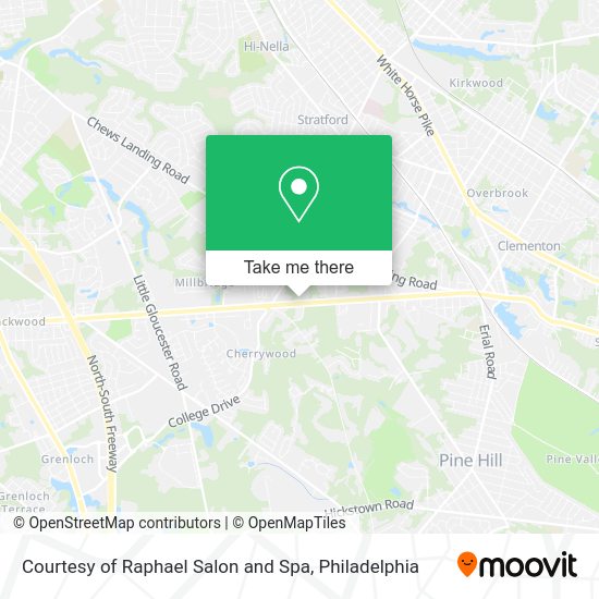 Courtesy of Raphael Salon and Spa map