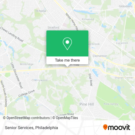 Senior Services map