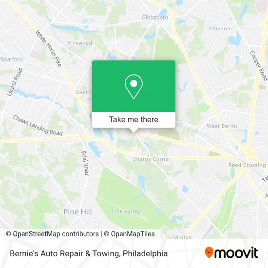 Bernie's Auto Repair & Towing map