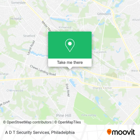 A D T Security Services map