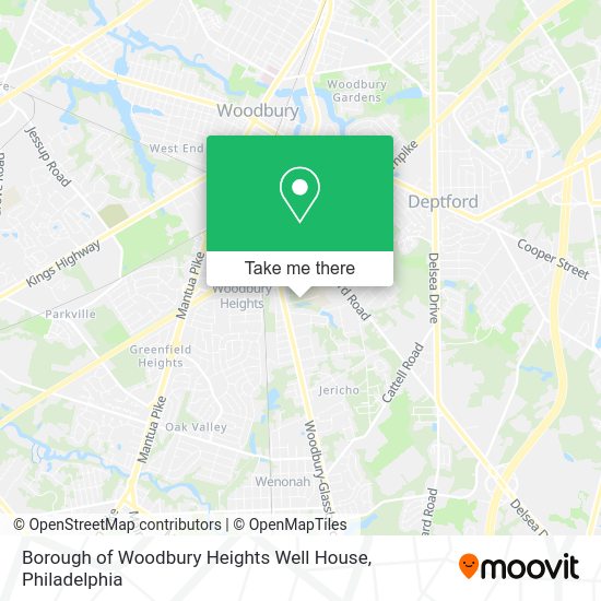 Mapa de Borough of Woodbury Heights Well House