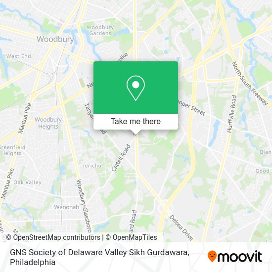 GNS Society of Delaware Valley Sikh Gurdawara map