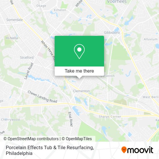 Mapa de Porcelain Effects Tub & Tile Resurfacing