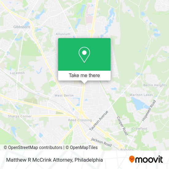 Mapa de Matthew R McCrink Attorney