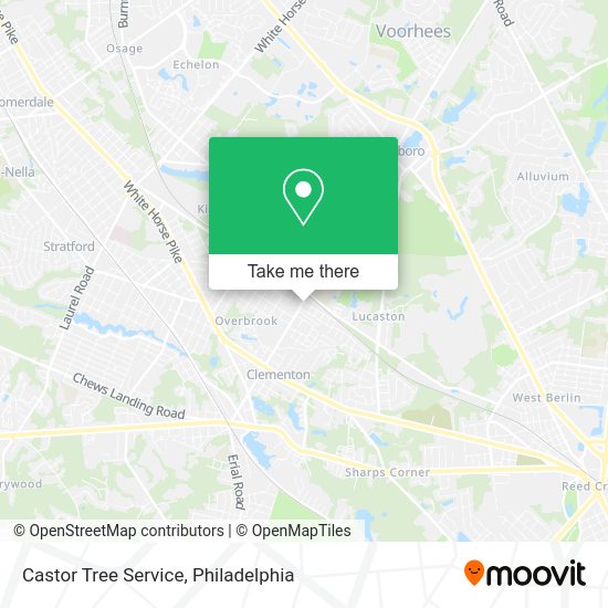 Mapa de Castor Tree Service