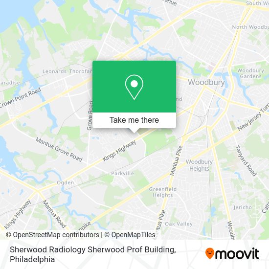 Mapa de Sherwood Radiology Sherwood Prof Building
