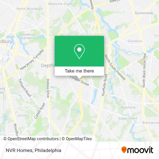 NVR Homes map