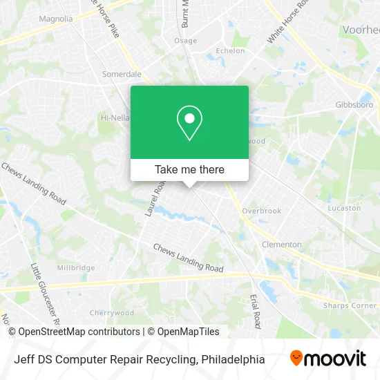 Jeff DS Computer Repair Recycling map