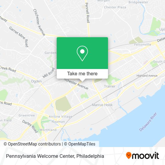 Mapa de Pennsylvania Welcome Center