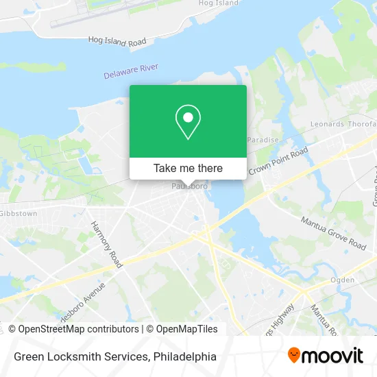 Green Locksmith Services map