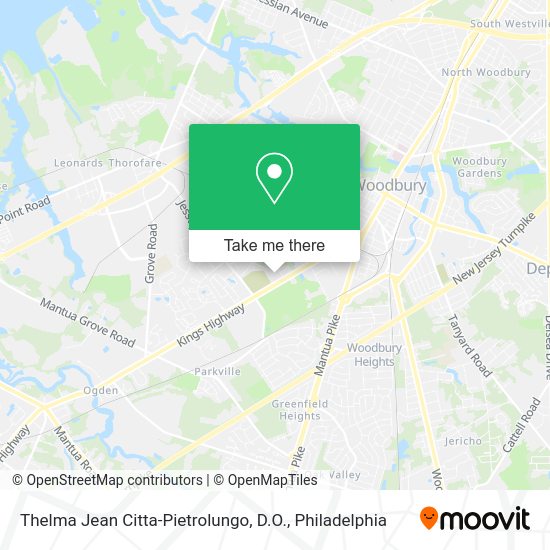 Thelma Jean Citta-Pietrolungo, D.O. map