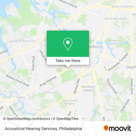 Mapa de Acoustical Hearing Services