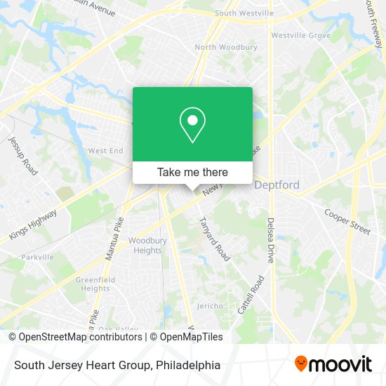 Mapa de South Jersey Heart Group