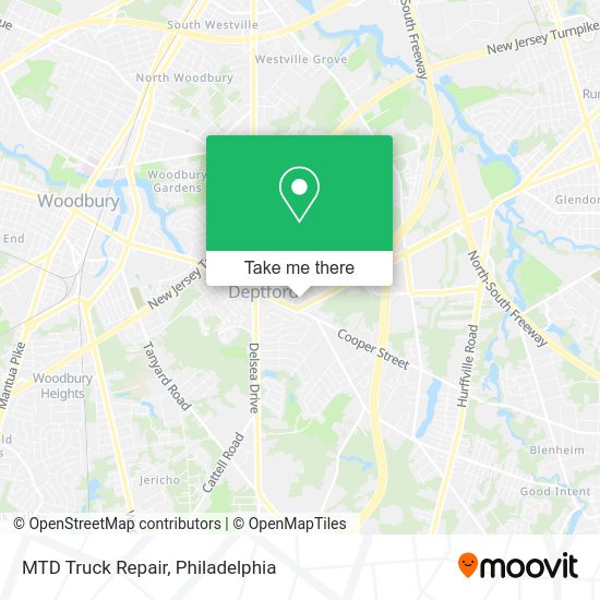 MTD Truck Repair map