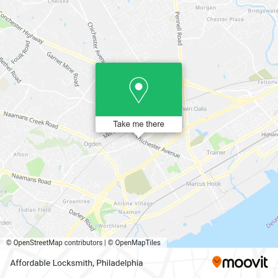 Affordable Locksmith map