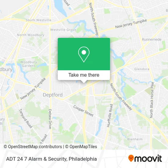 ADT 24 7 Alarm & Security map