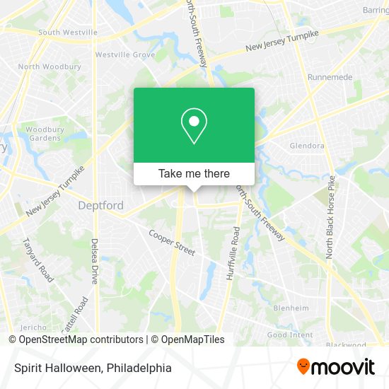 Mapa de Spirit Halloween