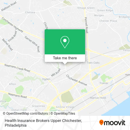 Health Insurance Brokers Upper Chichester map
