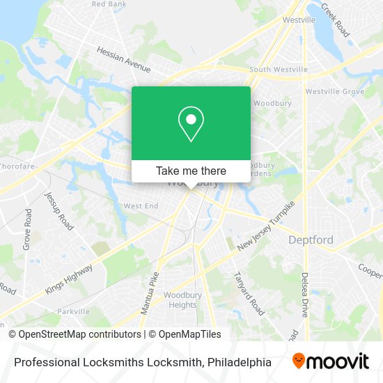 Mapa de Professional Locksmiths Locksmith