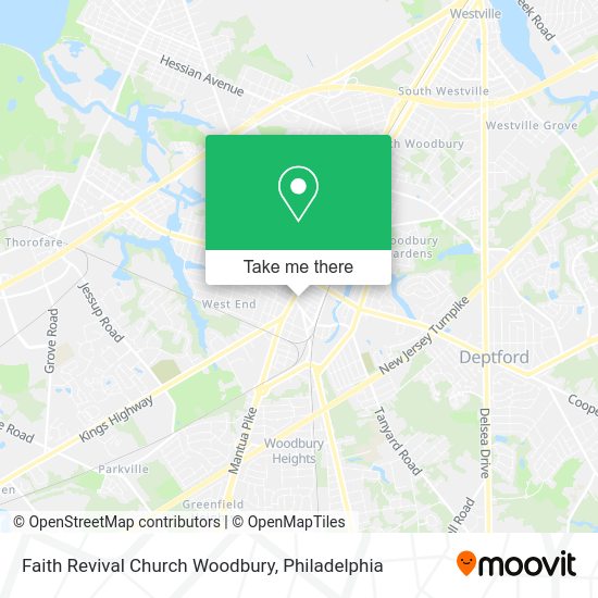 Faith Revival Church Woodbury map