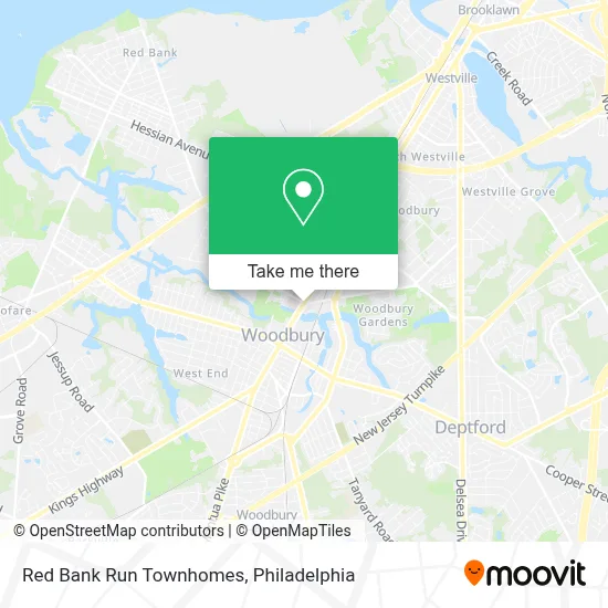 Red Bank Run Townhomes map