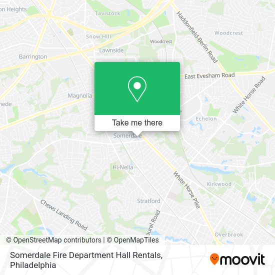 Mapa de Somerdale Fire Department Hall Rentals