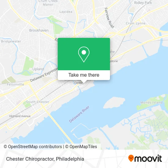 Chester Chiropractor map