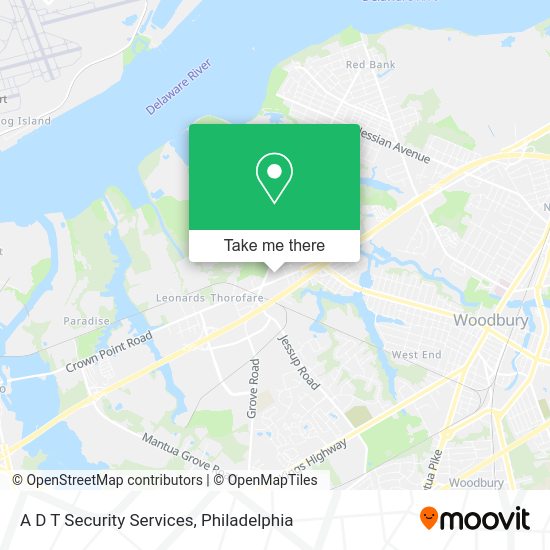 A D T Security Services map