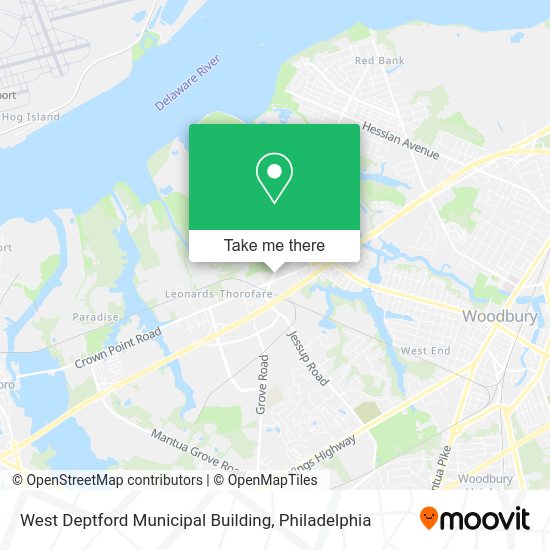 West Deptford Municipal Building map