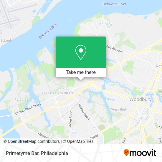 Mapa de Primetyme Bar