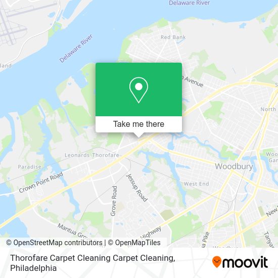 Thorofare Carpet Cleaning Carpet Cleaning map