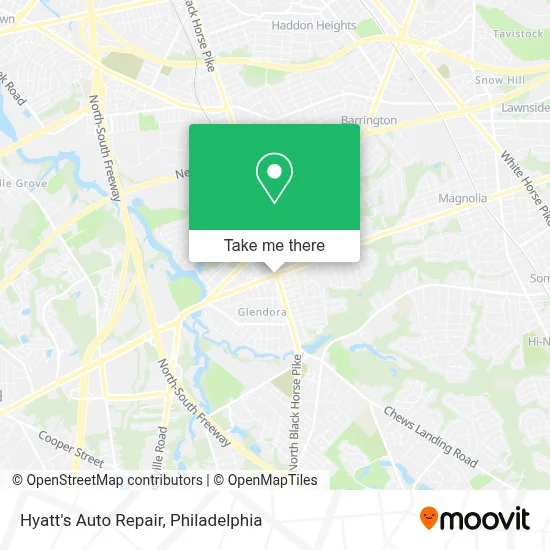 Hyatt's Auto Repair map
