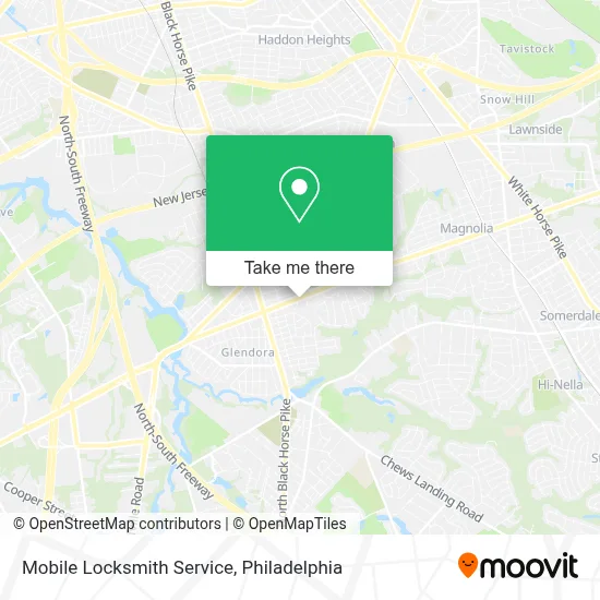 Mobile Locksmith Service map