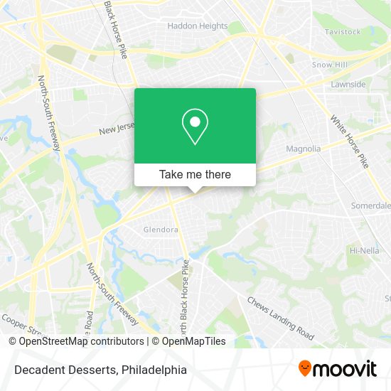 Decadent Desserts map