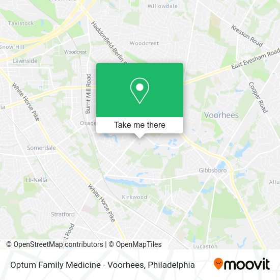 Mapa de Optum Family Medicine - Voorhees