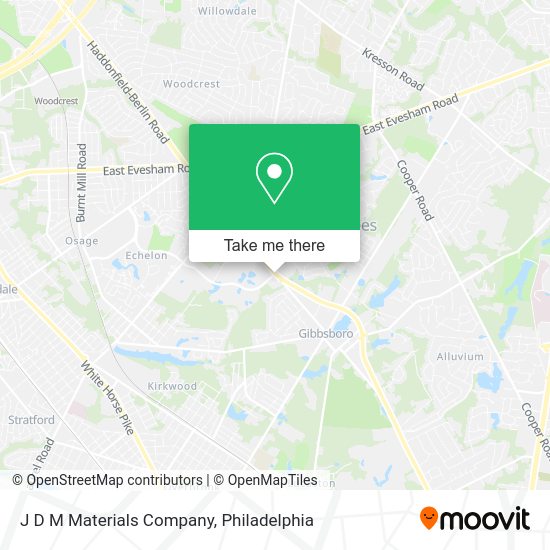 J D M Materials Company map