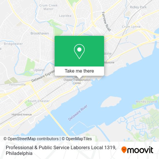 Professional & Public Service Laborers Local 1319 map
