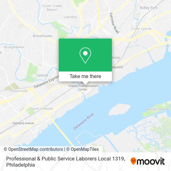 Professional & Public Service Laborers Local 1319 map