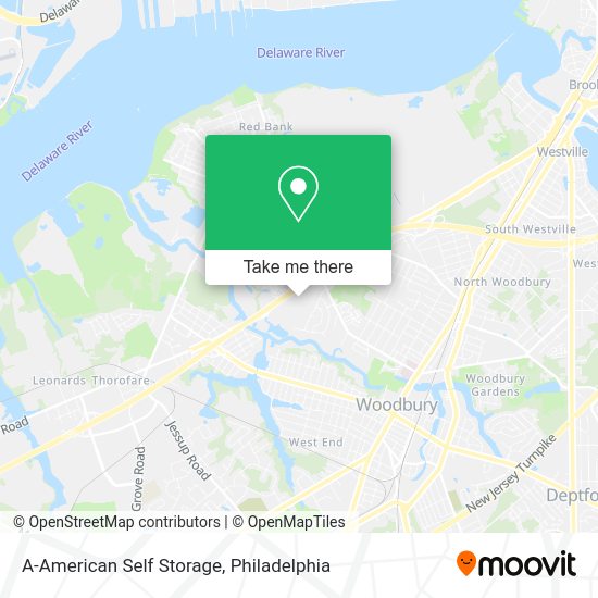Mapa de A-American Self Storage