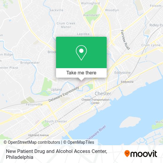 New Patient Drug and Alcohol Access Center map