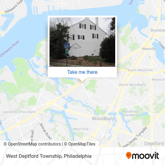West Deptford Township map