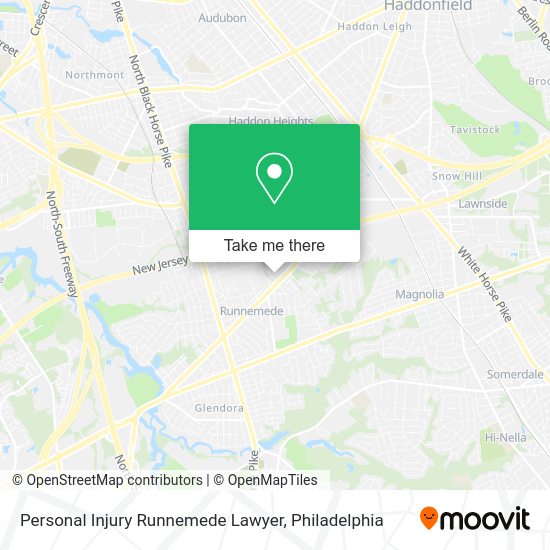 Mapa de Personal Injury Runnemede Lawyer