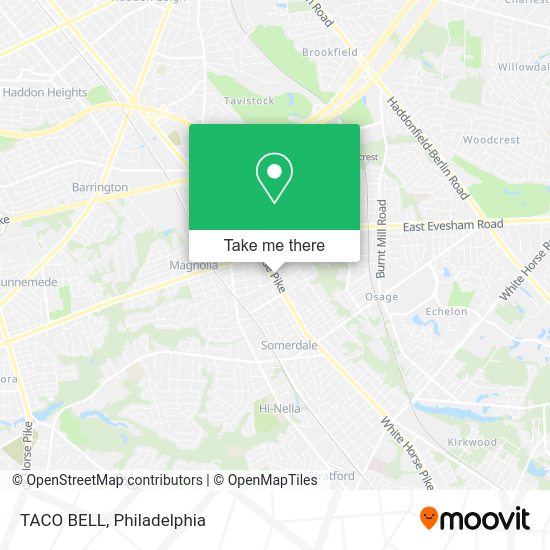 Mapa de TACO BELL
