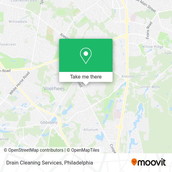 Drain Cleaning Services map