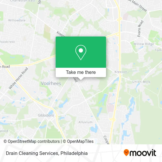 Drain Cleaning Services map