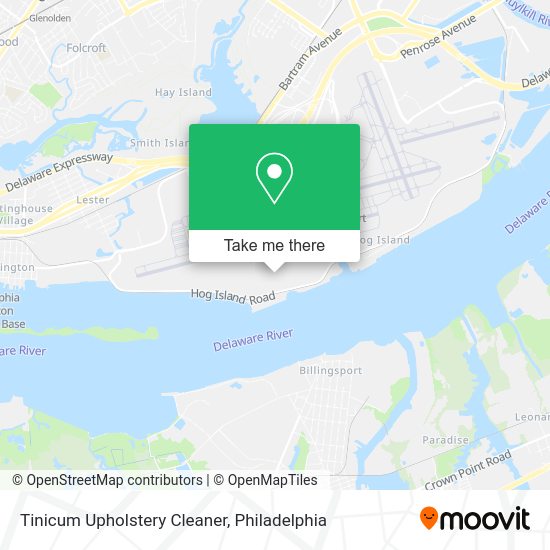 Tinicum Upholstery Cleaner map