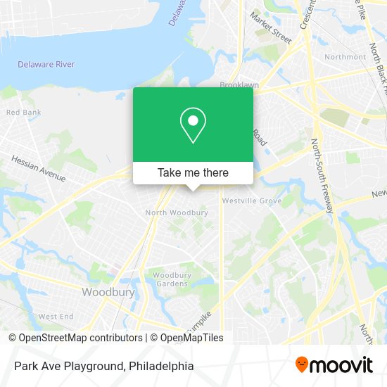 Park Ave Playground map