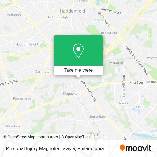 Personal Injury Magnolia Lawyer map