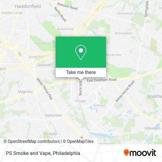 PS Smoke and Vape map