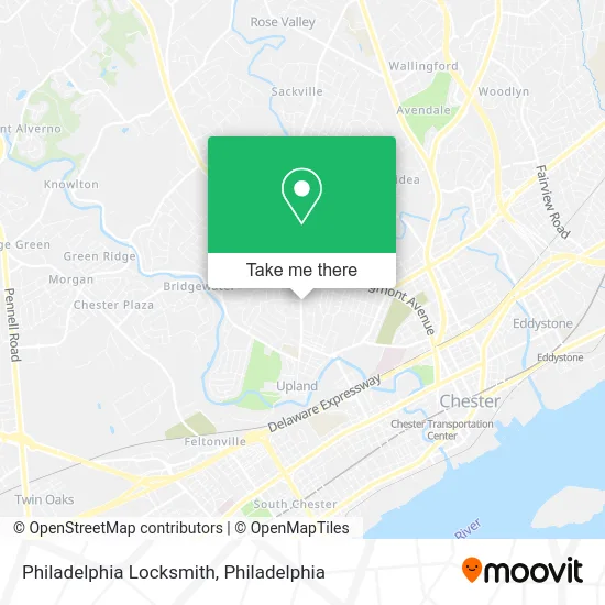 Philadelphia Locksmith map